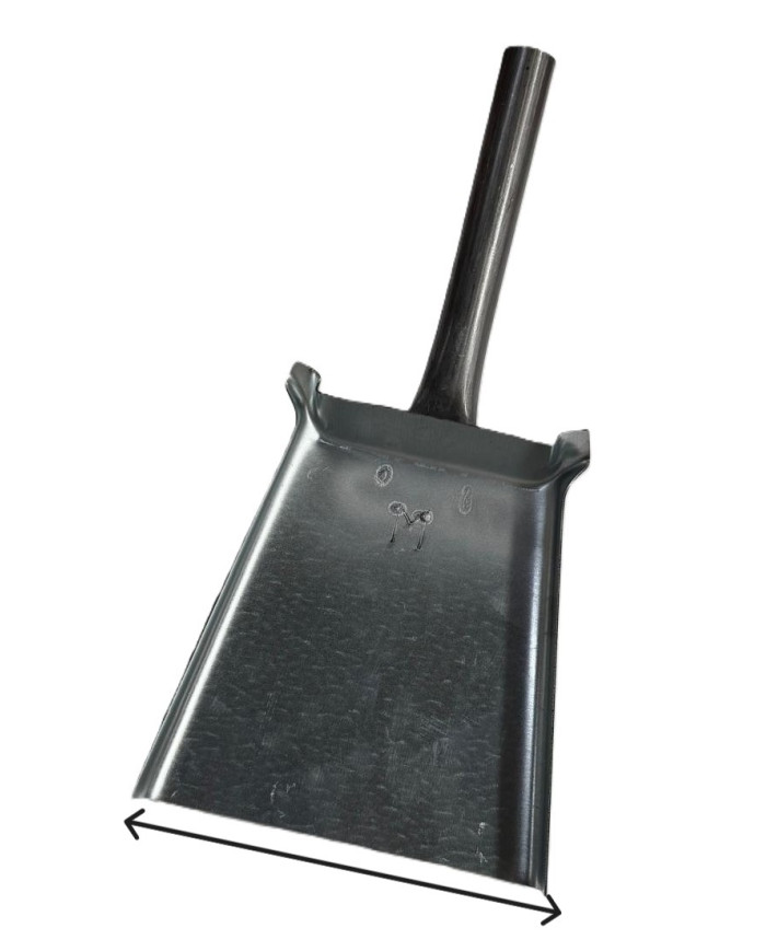 PALETTA RACCOGLI CENERE MEDIA S/MANICO ARTIGIANALE