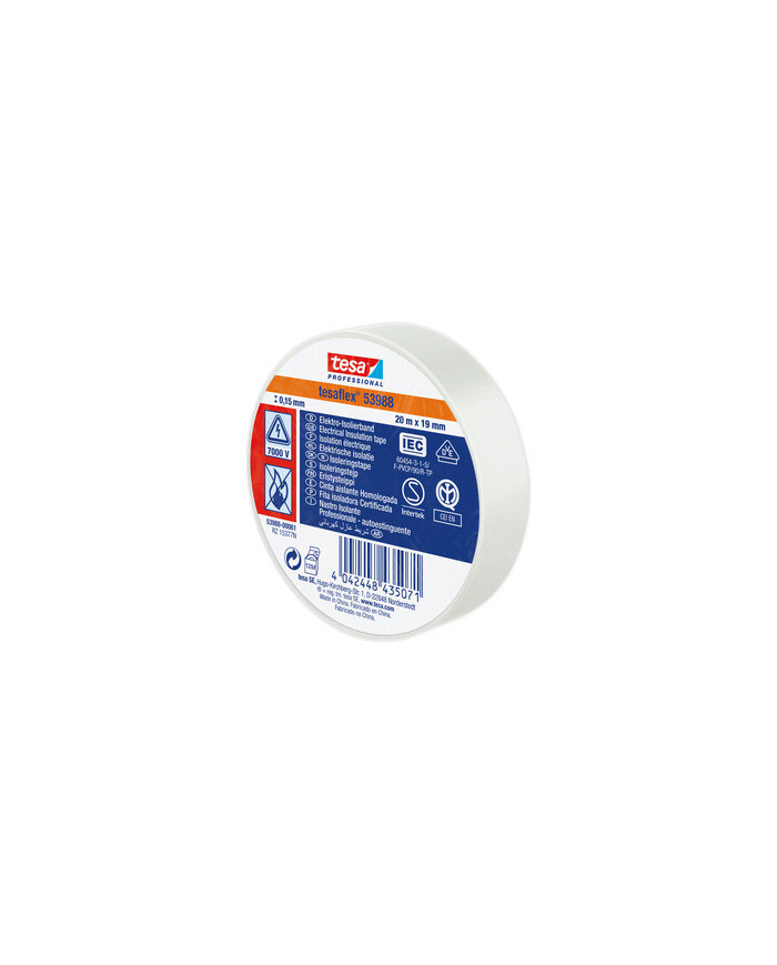 NASTRO ISOLANTE BIANCO MT.25X19