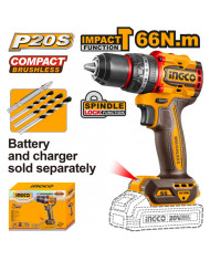 TRAPANO A PERCUSSIONE BRUSHLESS A  BATTERIA NUDO