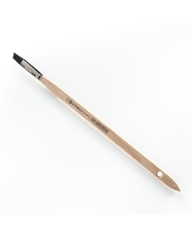 PENNELLO PIATTO OBLIQUO SETOLA NERA