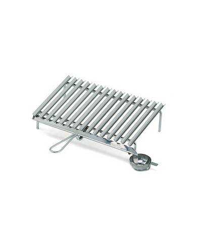 GRATICOLA BARBECUE INOX 50X35 CON RECUPERO GRASSI