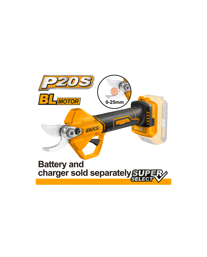 FORBICE DA POTA BRUSHLESS A BATTERIA 20V