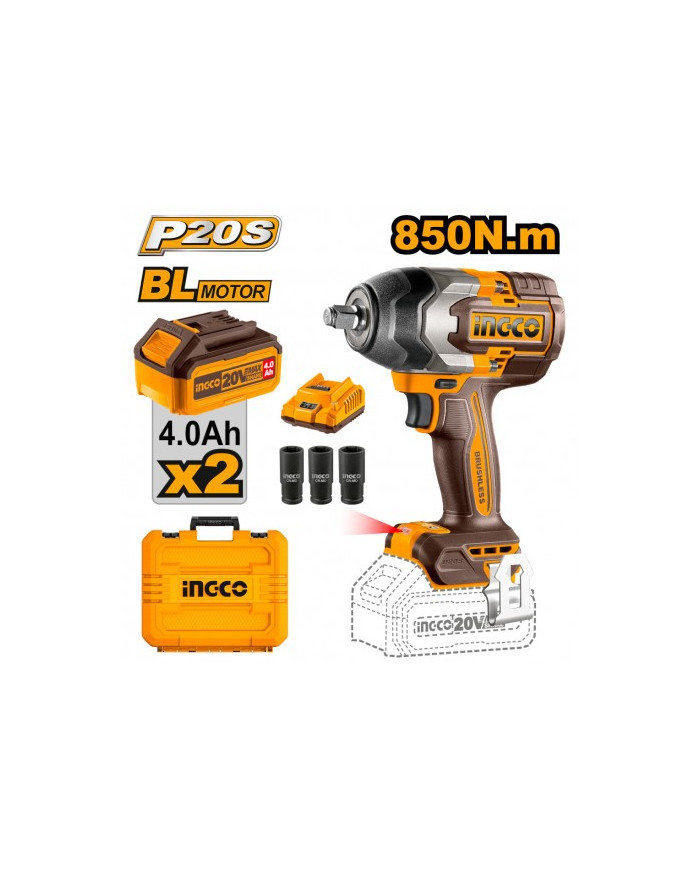 AVVITATORE AD IMPULSI A BATTERIA  850NM C/2 C/VALI