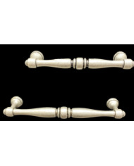 MANIGLIA SERIE 619 INTERASSE 128 ARGENTO VECC