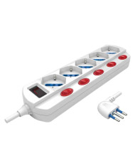 MULTIPRESA 5 POSIZ C/SPINA 10A SALVASPAZ INTER IND