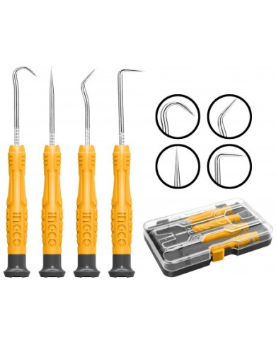 SET 4 PUNTE PRECISIONE DRITTE E PIEGATE