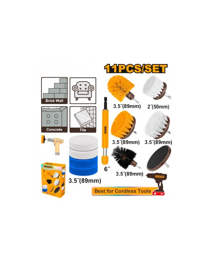 SET 11 SPAZZOLE MULTIUSO
