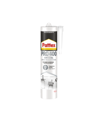 PATTEX PRO 400 CRYSTAL COLLA DI MONTAGGIO 290G