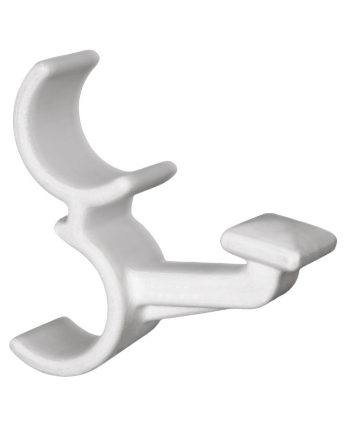 GANCIO PER TERMOARREDO IN PLASTICA BIANCO
