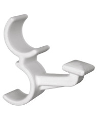 GANCIO PER TERMOARREDO IN PLASTICA BIANCO
