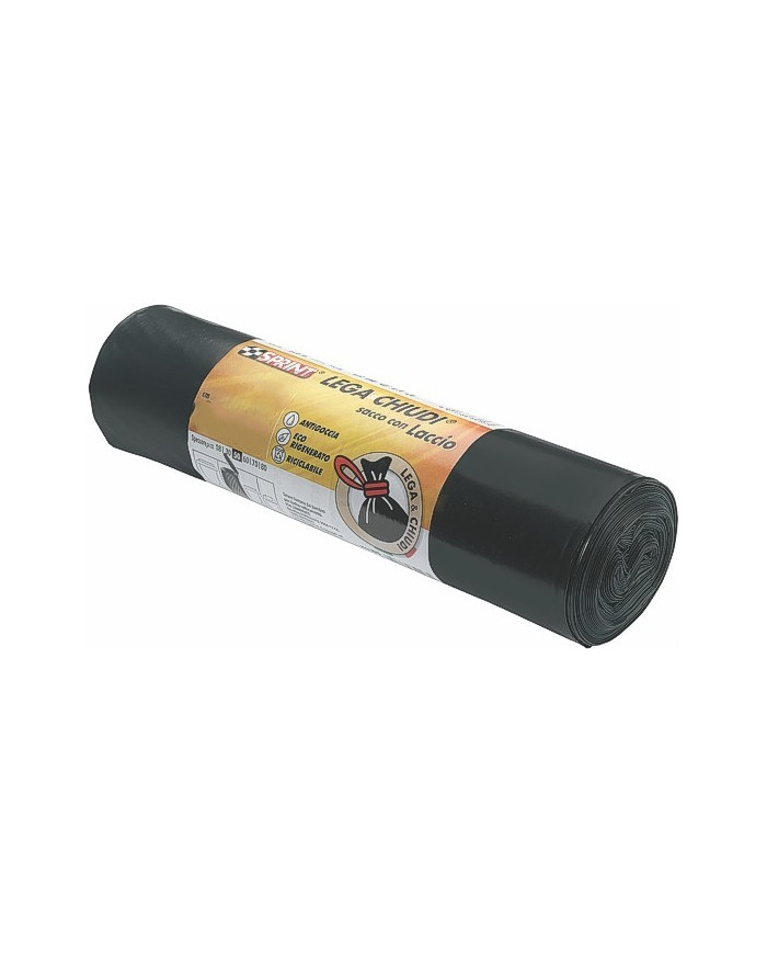 ROTOLO 5PZ C/LACCI 100X130 NERO