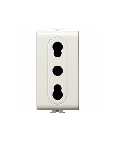 PRESA EASY BIVALENTE C/SICUREZZA 2P+T 10/16A