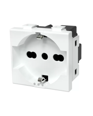 PRESA EASY SCHUKO BIPASSO 10/16A BIANCA