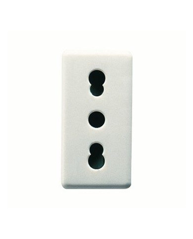 PRESA 2P+T 16A BIVALENTE C/SCHERMI
