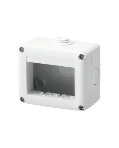 CONTENITORE 3 POSTI ORIZZONTALE C/PASSACAVI IP40