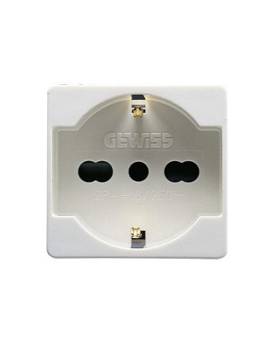 PRESA 2P+T 16A  BIVALENTE P40 2 MODULI
