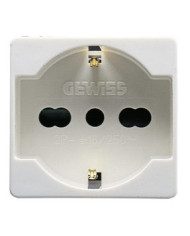 PRESA 2P+T 16A  BIVALENTE P40 2 MODULI