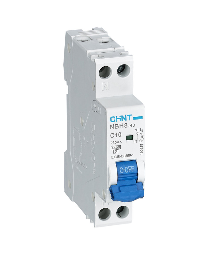 INTERRUTTORE MAGNETOTERM DIFFERENZ 1P+N 10A CURVA