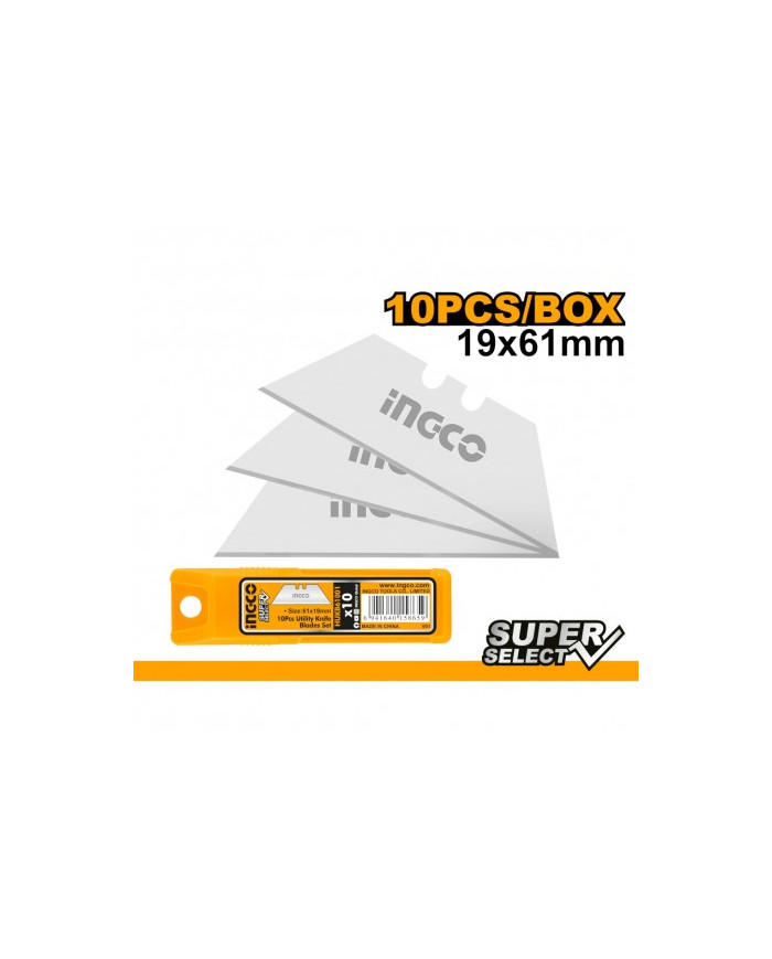 SET  10 LAME TRAPEZIO PER COLTELLINO HUK6236