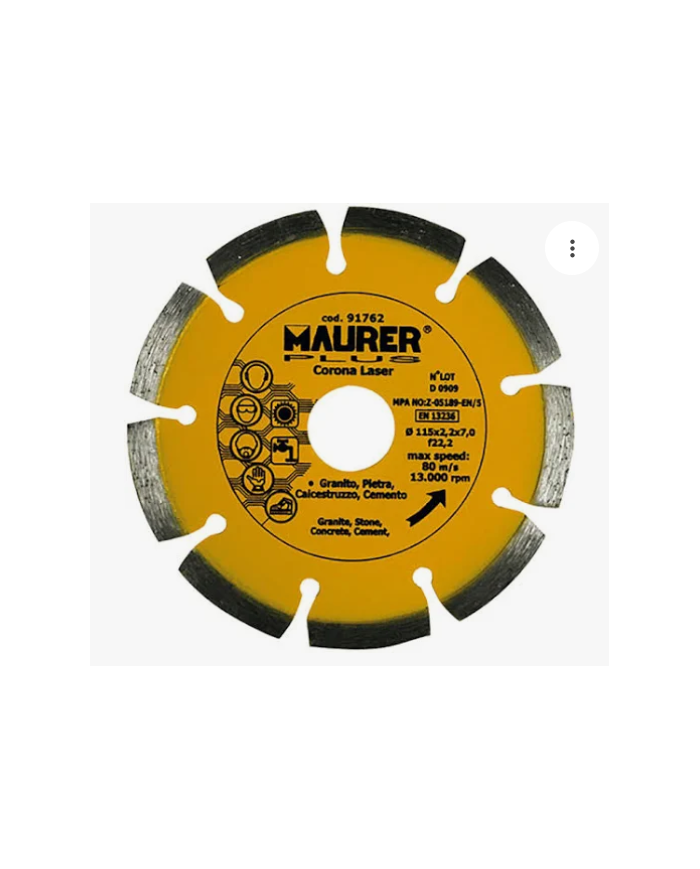 DISCO DIAMANT CORONA LASER 115MM