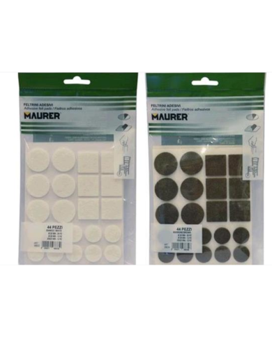 FELTRINO ADESIVO MARRONE MIS. ASSORTITE 44PZ