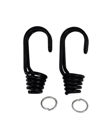 DOPPIO GANCIO CORDA ELASTIC D.6/8MM IN FER NER 2PZ