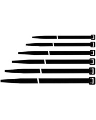 FASCETTE CABLAGGIO NYLON NERE 370X3.6X1.25MM