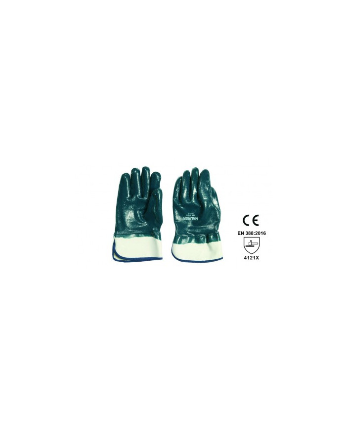 GUANTI DA LAVORO IN NITRILE BLU TG.10
