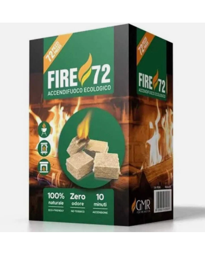 ACCENDIFUOCO ECOLOGICO 72 CUBETTI