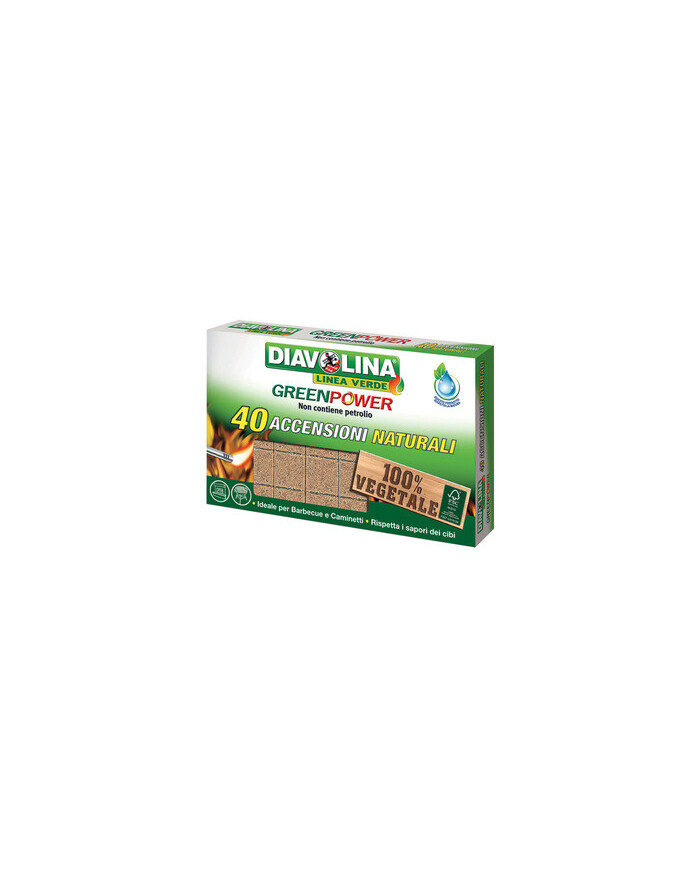 DIAVOLINA ACCENDIFUOCO 40 CUBI GREEN POWER