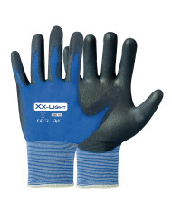 GUANTO IN NYLON FILO CONTINUO BLU PALMO NERO TG.9