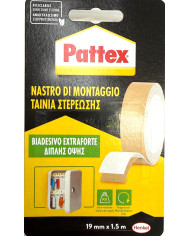 NASTRO DI MONTAGGIO BIADESIVO EXTRAFORTE 19X1.5MM