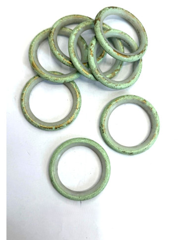 ANELLO  VERDE CON ANIMA IN NYLON