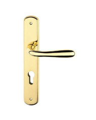 MANIGLIA AMALFI IN ZAMA SU PLACCA YALE ORO