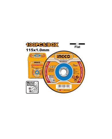 SET 100PZ DISCHI ABRASIVI PER METALLI E INOX D.11