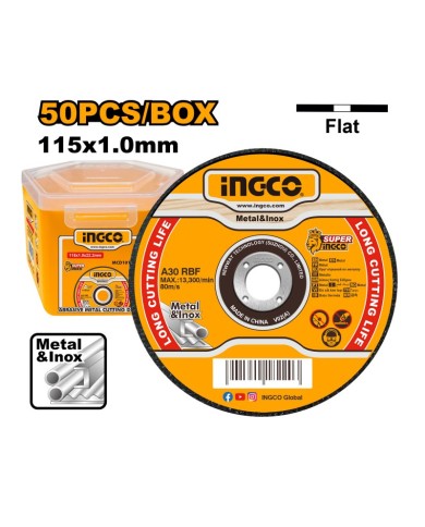 SET 50PZ DISCHI ABRASIVI 115X1MM PER METALLI D.115