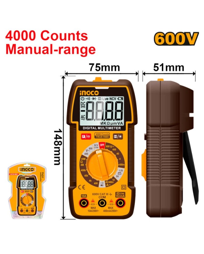 MULTIMETRO DIGITALE 600V