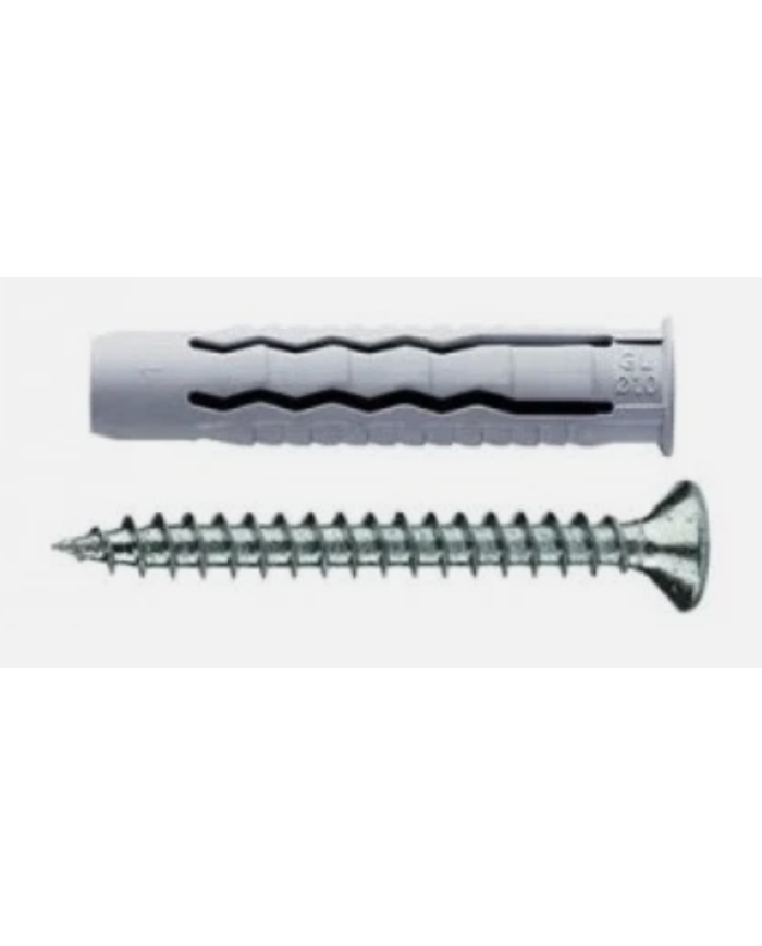 BARATTOLO DA 100 PZ TASSELLO F4 6 MM + VITE 4.5X40