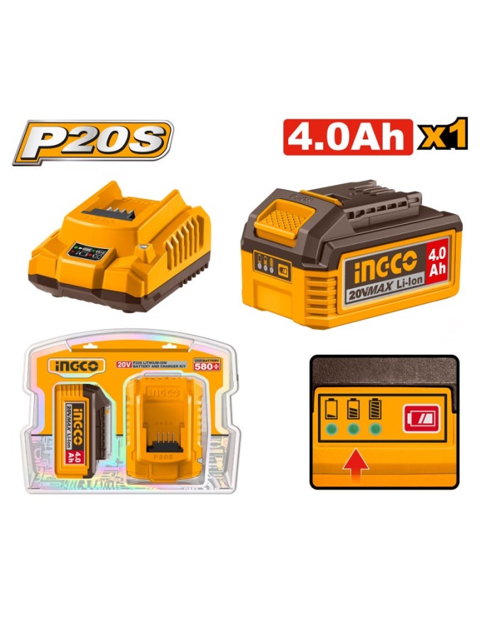 KIT BATTERIA FBLI2001E 4AH +CARICABATT FCLI2001E