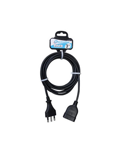 PROLUNGA 3M SEZ.3X1 16A BIPASSO NERO