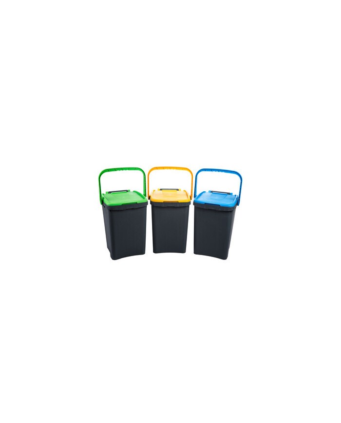 PATTUMIERA 50LT  ECOPLUS C/MANIGLIA  KIT 3PZ