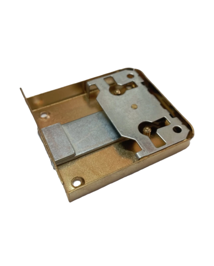 SERRATURA CASSETTO ESTERNA MM.25 OTTONATA C/CHIAVE
