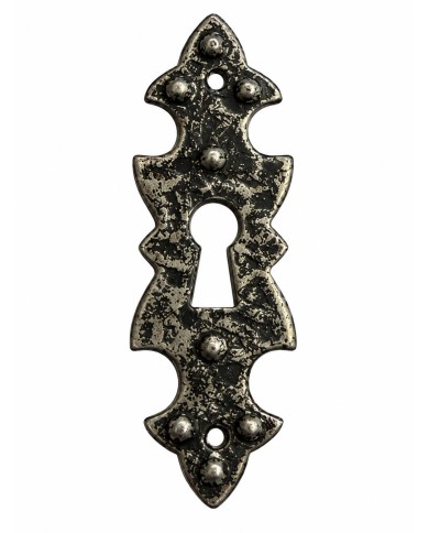 BOCCHETTA MOBILI ARGENTO ANTICATO 75X20MM