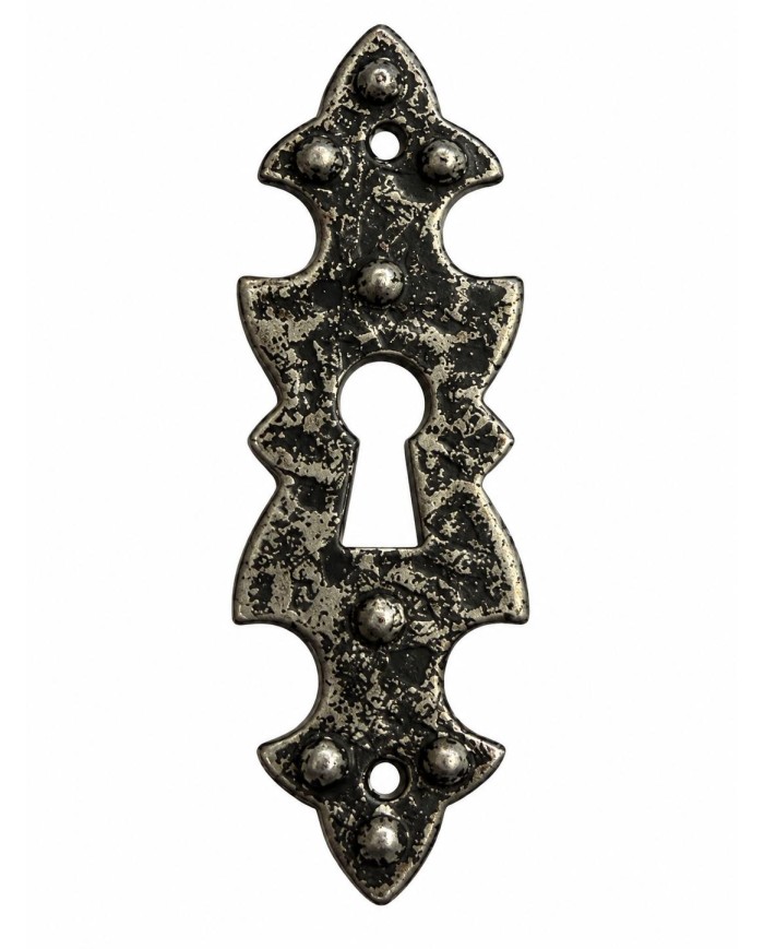 BOCCHETTA MOBILI ARGENTO ANTICATO 75X20MM