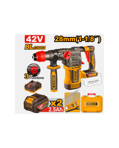 MARTELLO DEMOLITORE 42V BRISHLESS A BATT 3 FUNZION