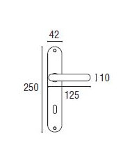 DAFNE OTTONE LUCIDO C/PLACCA YALE