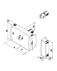 SERRATURA CILINDRO FISSO Q.8 MM.60 DX