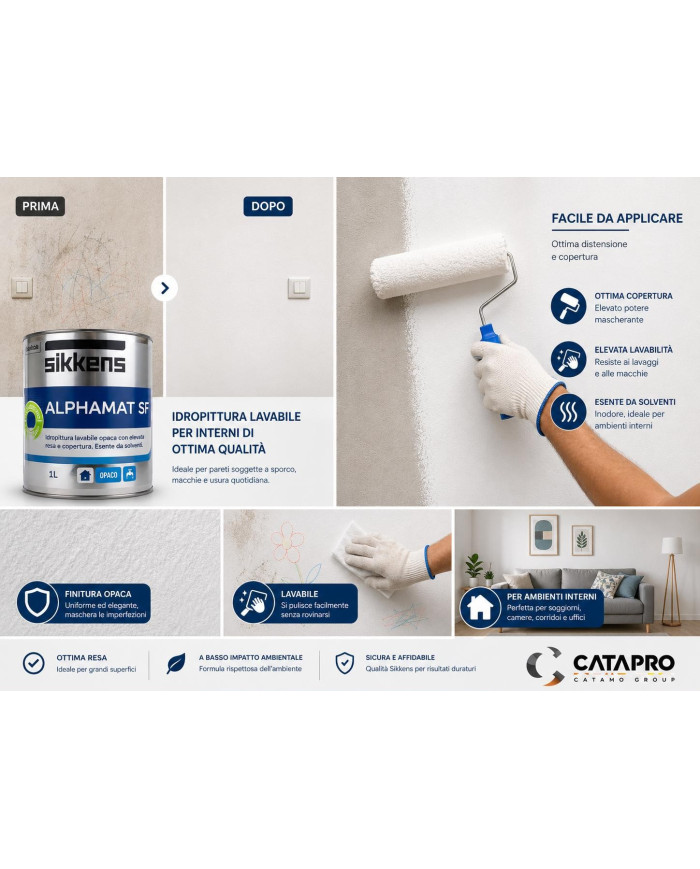 ALPHAMAT LAVABILE W05/BIANCO VENDITA LT.1