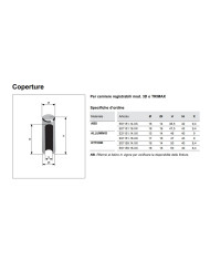 COPERTURA REGOLABILE ABS MARRONE MM.14