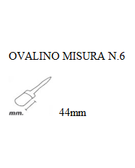 PENNELLO OVALINO N.6 SETOLA BIONDA